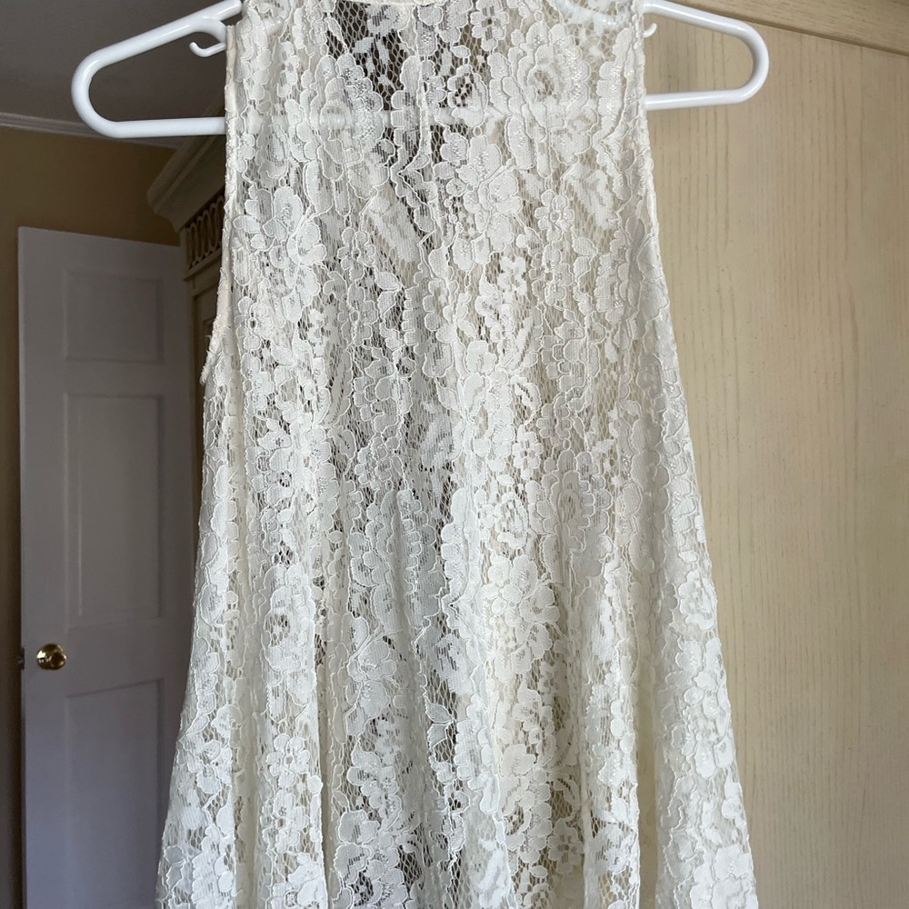Karen Kane sleeveless lace top